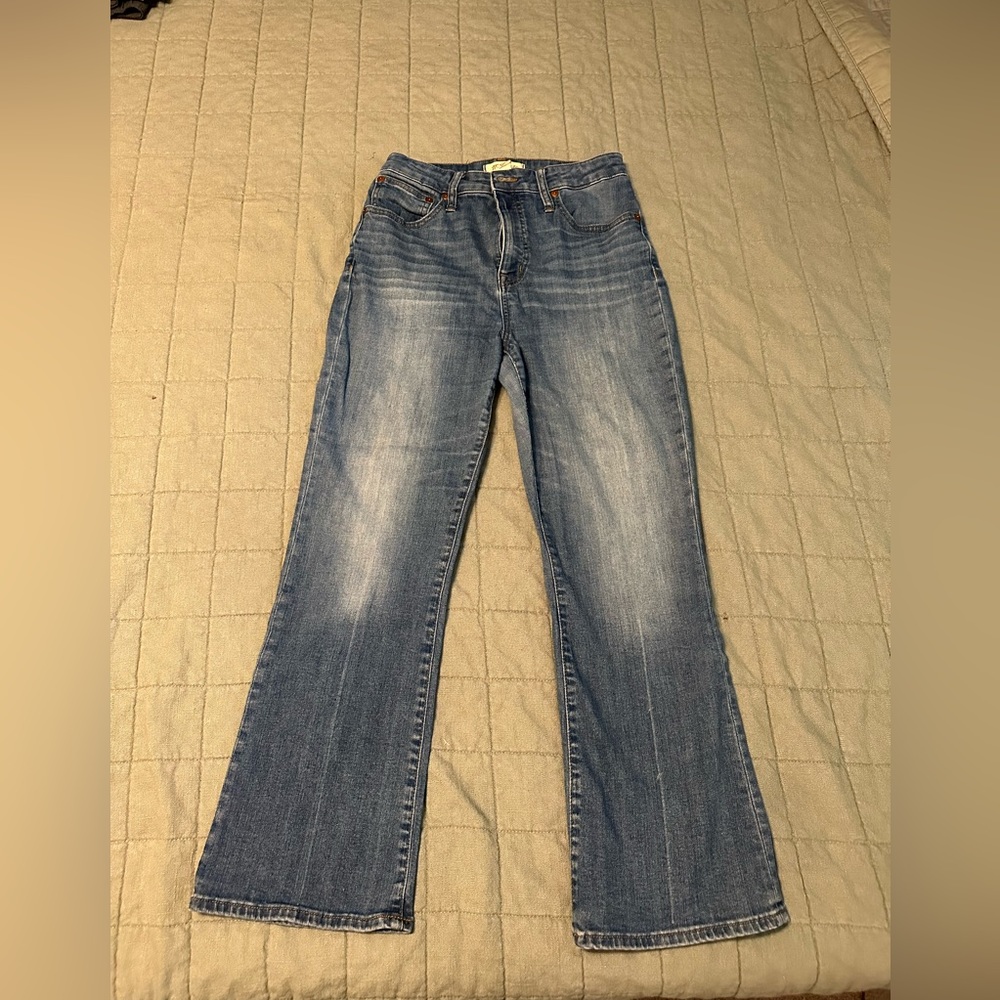 Madewell Curvy Cali Demi-Boot Cropped Flare Tierney Wash: Eco Edition Size 28